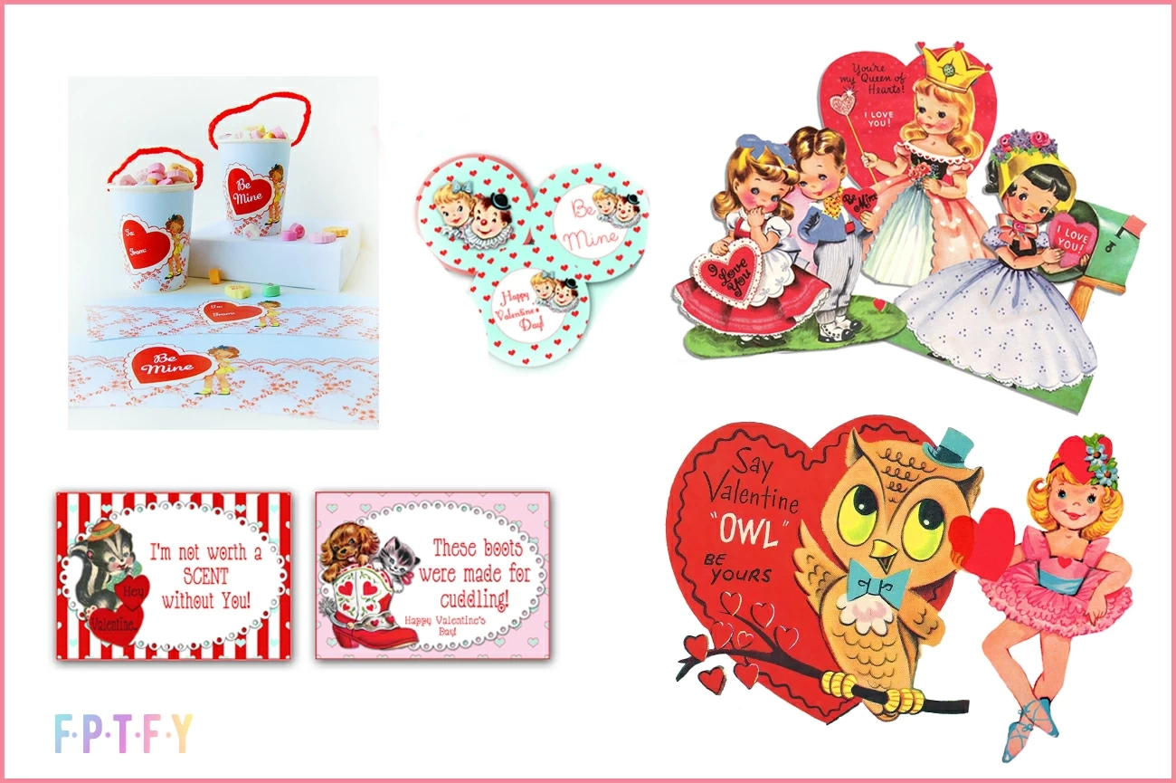 20 Free Vintage Valentine Images And Printables - Free Pretty in Vintage Valentine Printables Free
