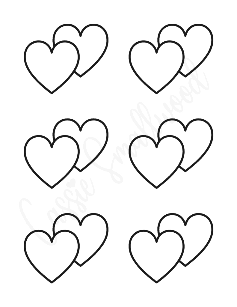25 Free Printable Heart Templates (Small To Large Sizes) - Cassie in Printable Valentine Heart Cutouts