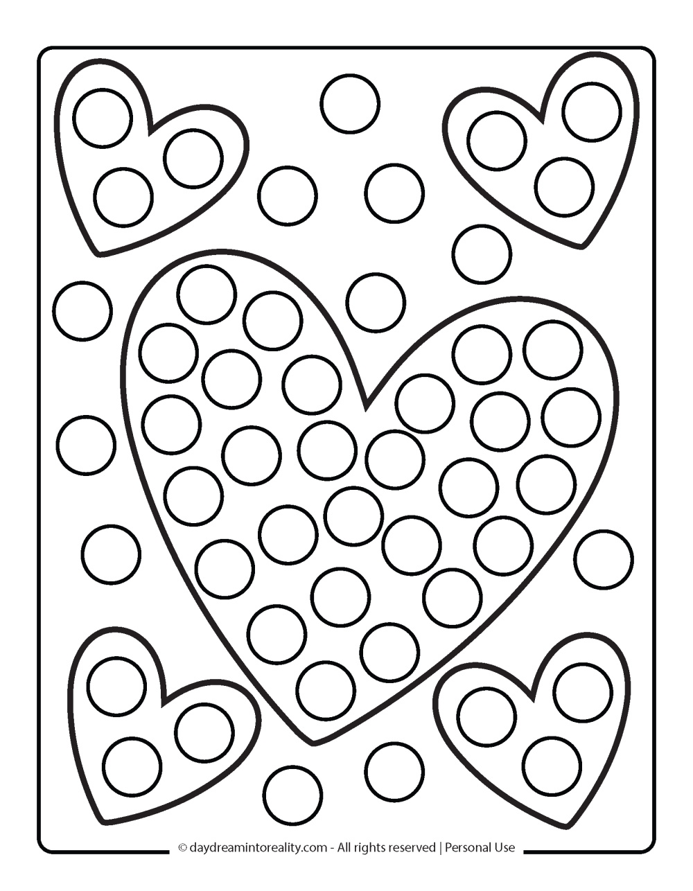 25+ Free Valentine'S Day Dot Marker Pdf Pages ~ Daydream Into Reality regarding Valentines Day Dot Marker Printables