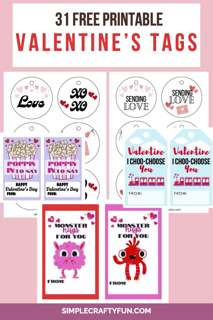 31 Free Printable Valentines Day Tags - inside Printable Valentine Tags For Kids