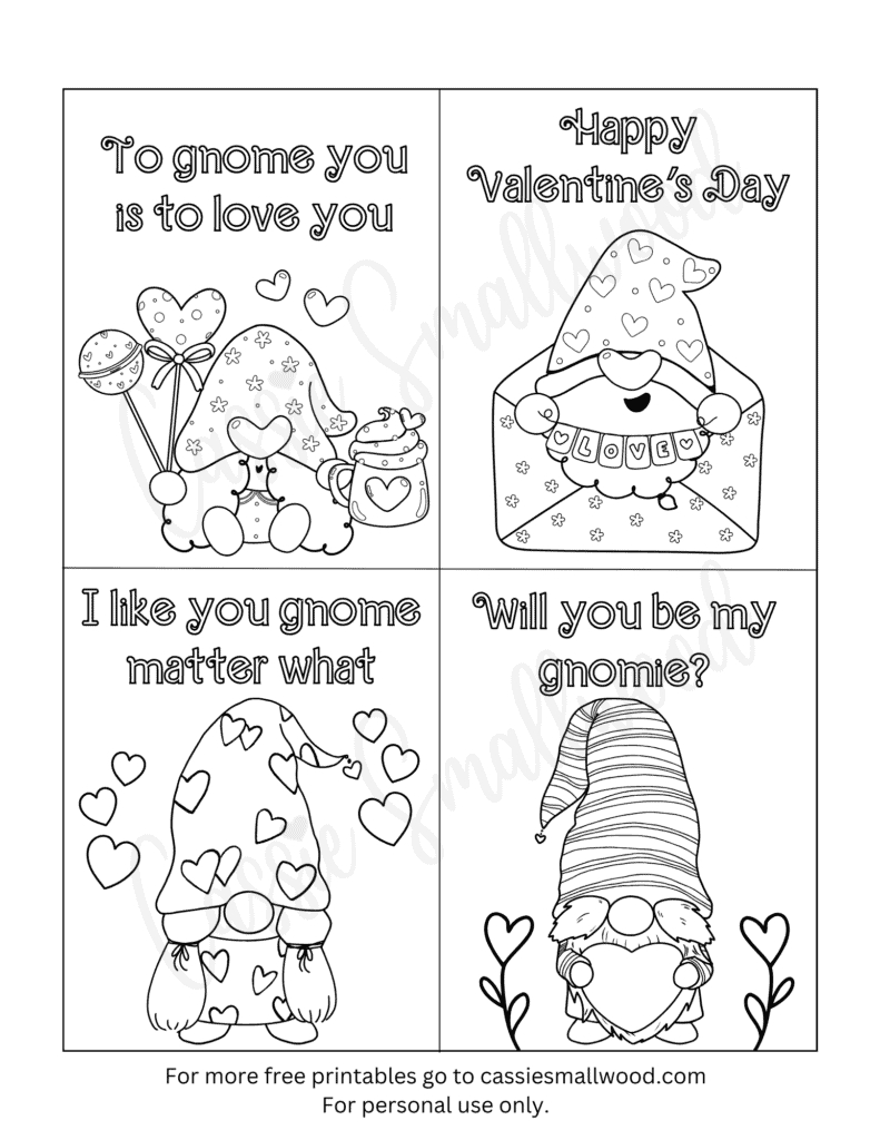 93 Cutest Printable Valentine&amp;#039;S Day Cards To Color - Cassie Smallwood intended for Valentines Day Cards Printable Coloring