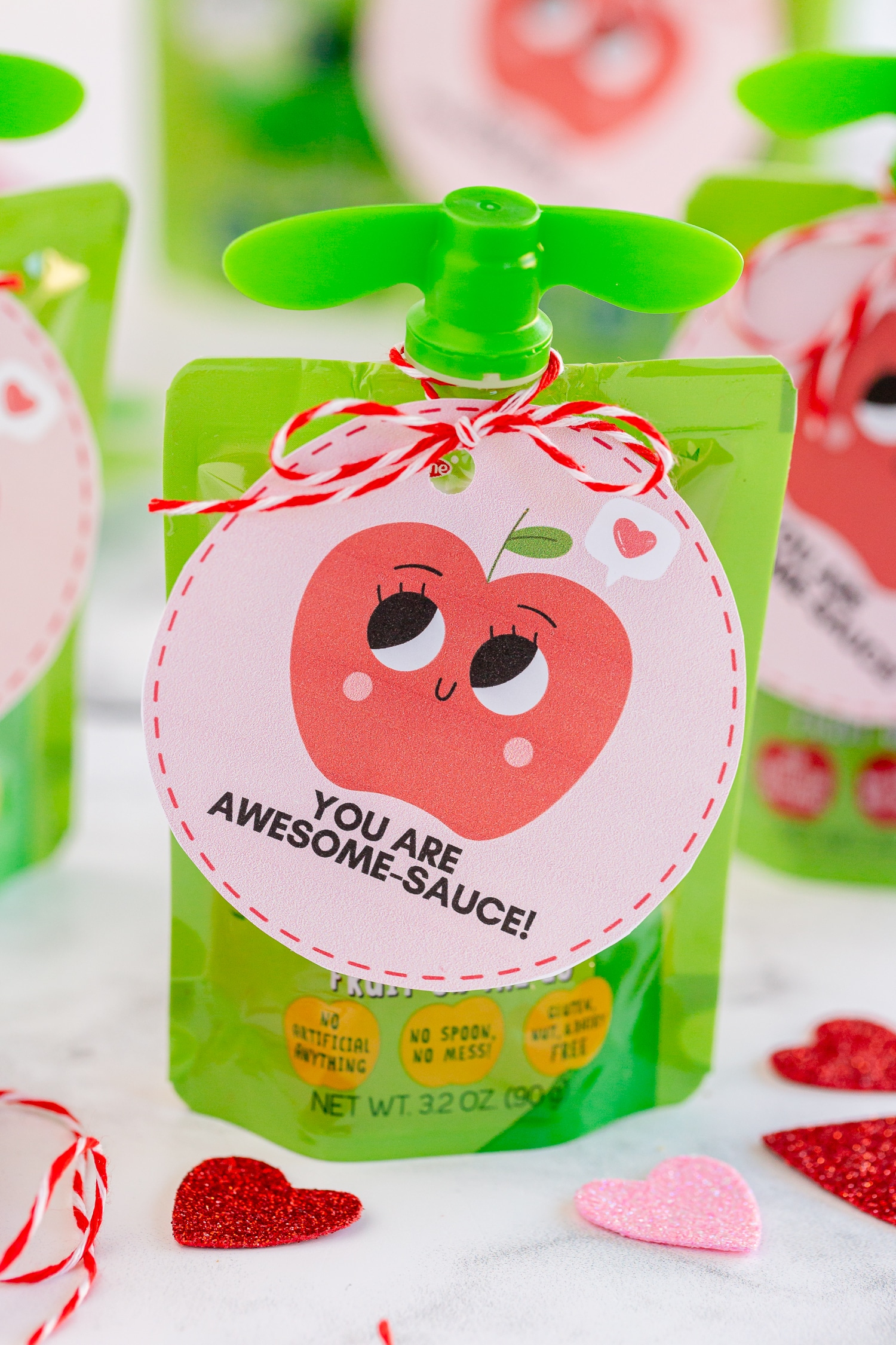 Applesauce Valentine'S Day Gift - Made To Be A Momma regarding Free Printable Applesauce Valentine Printable