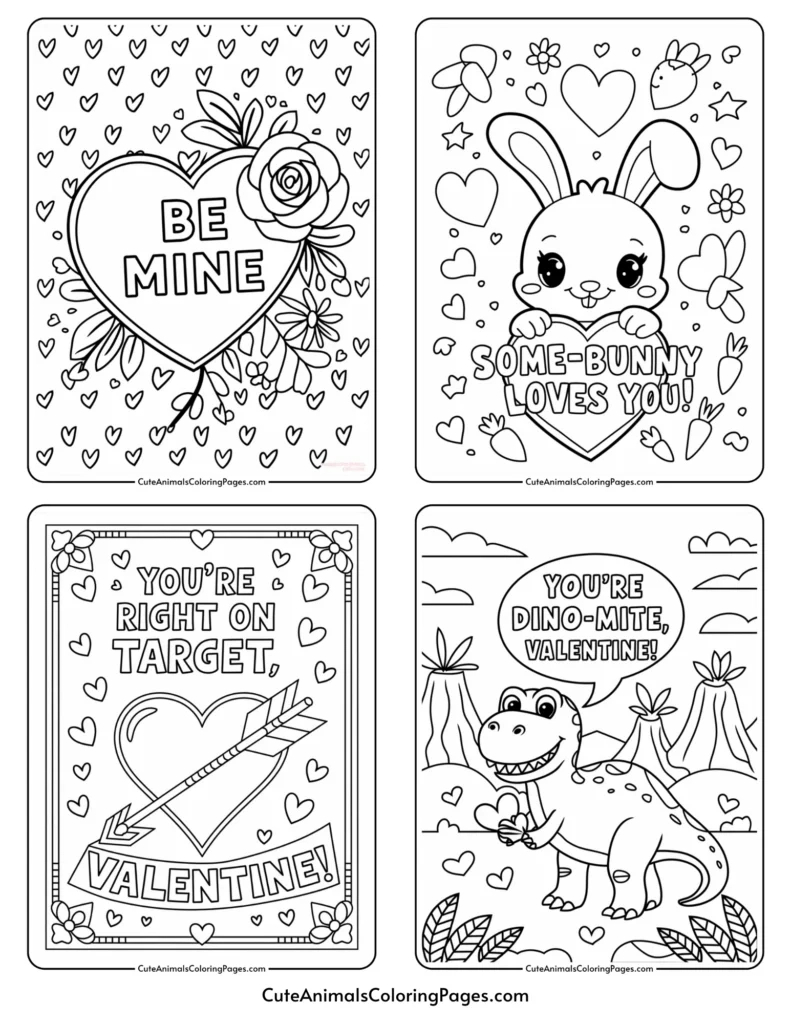 Black And White Printable Valentine Cards (25+ Free Pdf Pages within Free Printable Valentines Black And White
