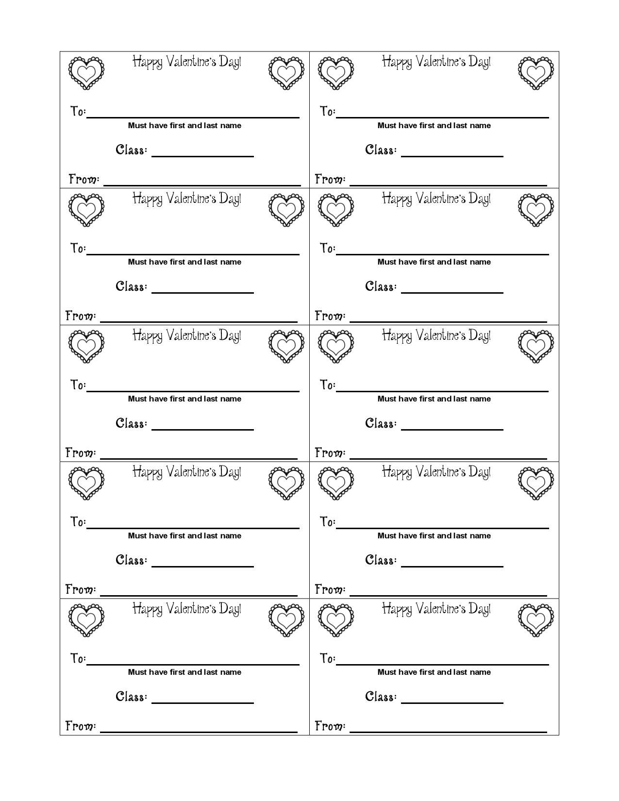 Candygram for Free Printable Valentine Gram Template