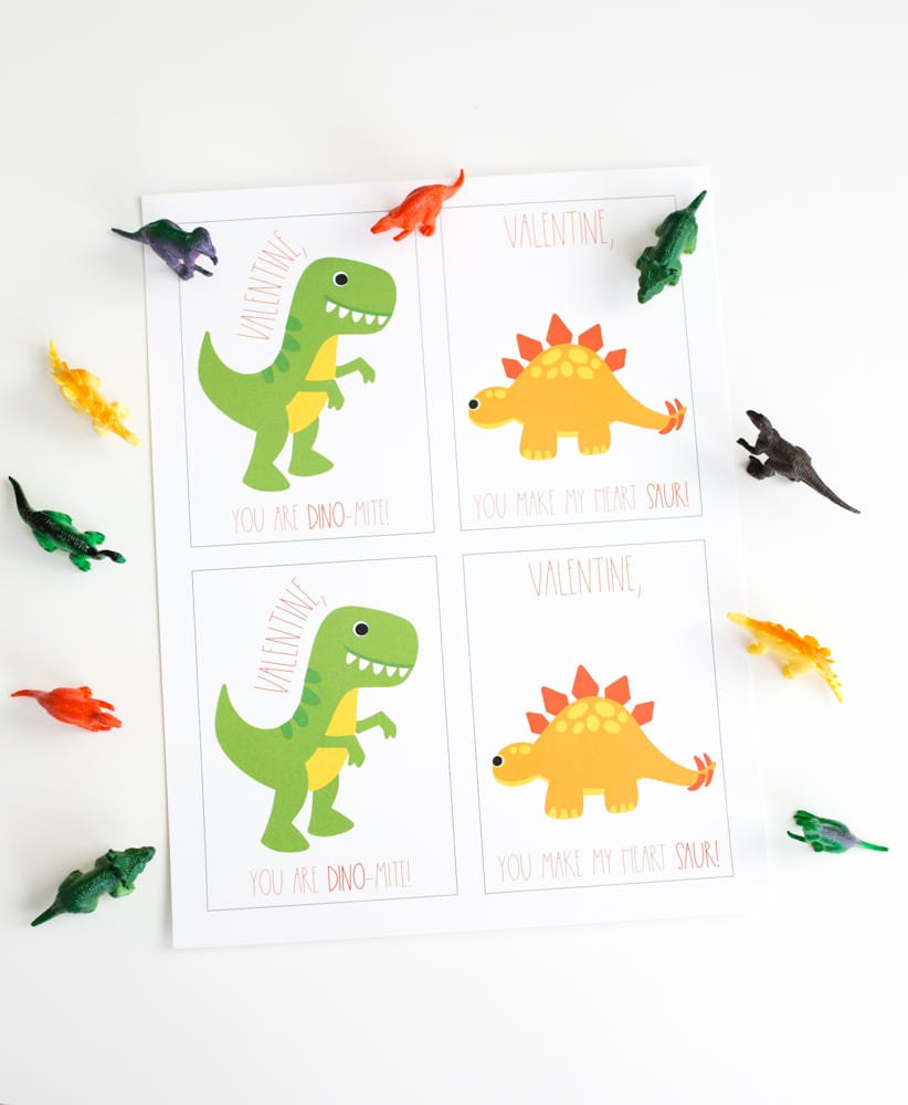 Dinosaur Valentine Cards: Free Printable - Friday We&amp;#039;Re In Love in Free Printable Dino Valentines