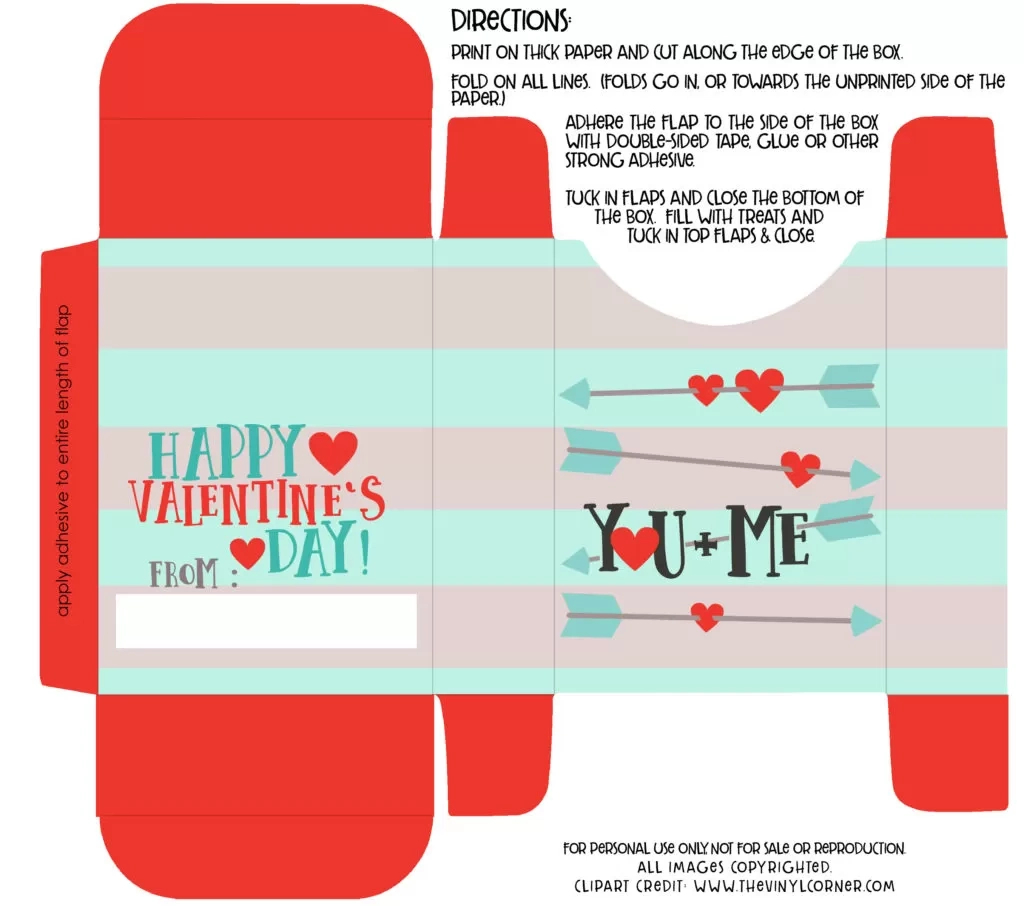 Diy Valentine Box Ideas With Free Printables - Thrifty Nw Mom regarding Free Printable Valentine Box Templates