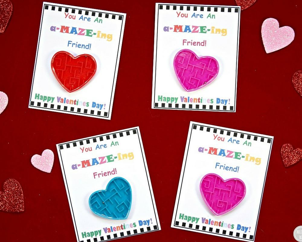 Diy Valentine&amp;#039;S Day Cards For Kids With Free Printable! Candy-Free in Diy Valentine Cards Printable