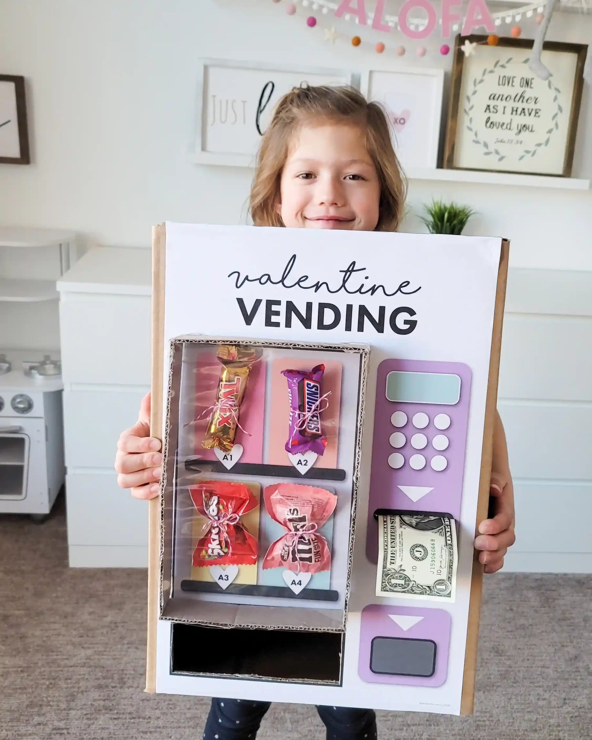 Easy Valentine'S Day Boxes – Valentine Vending Machine - The Aloha Hut with regard to Vending Machine Valentine Box Printable