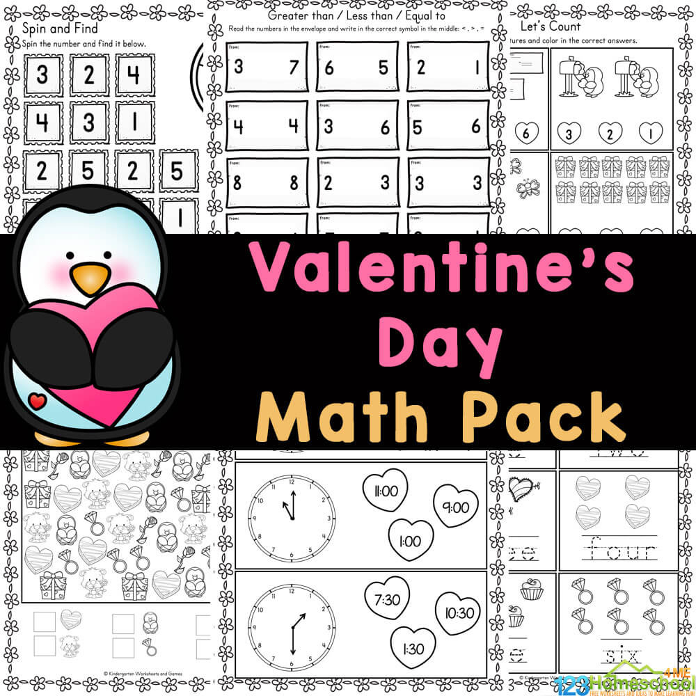 💝 Free Printable Valentine'S Day Math Worksheets with Free Printable Valentine's Day Math Worksheets