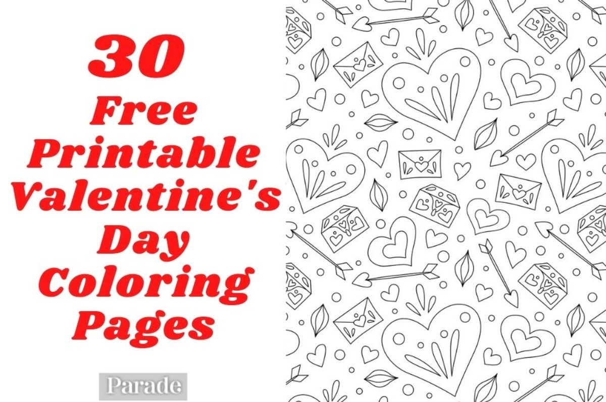 For Adults Nod Printable Coloring Page: Valentines Day - Crate&amp;amp; with Printable Valentine Coloring Pages