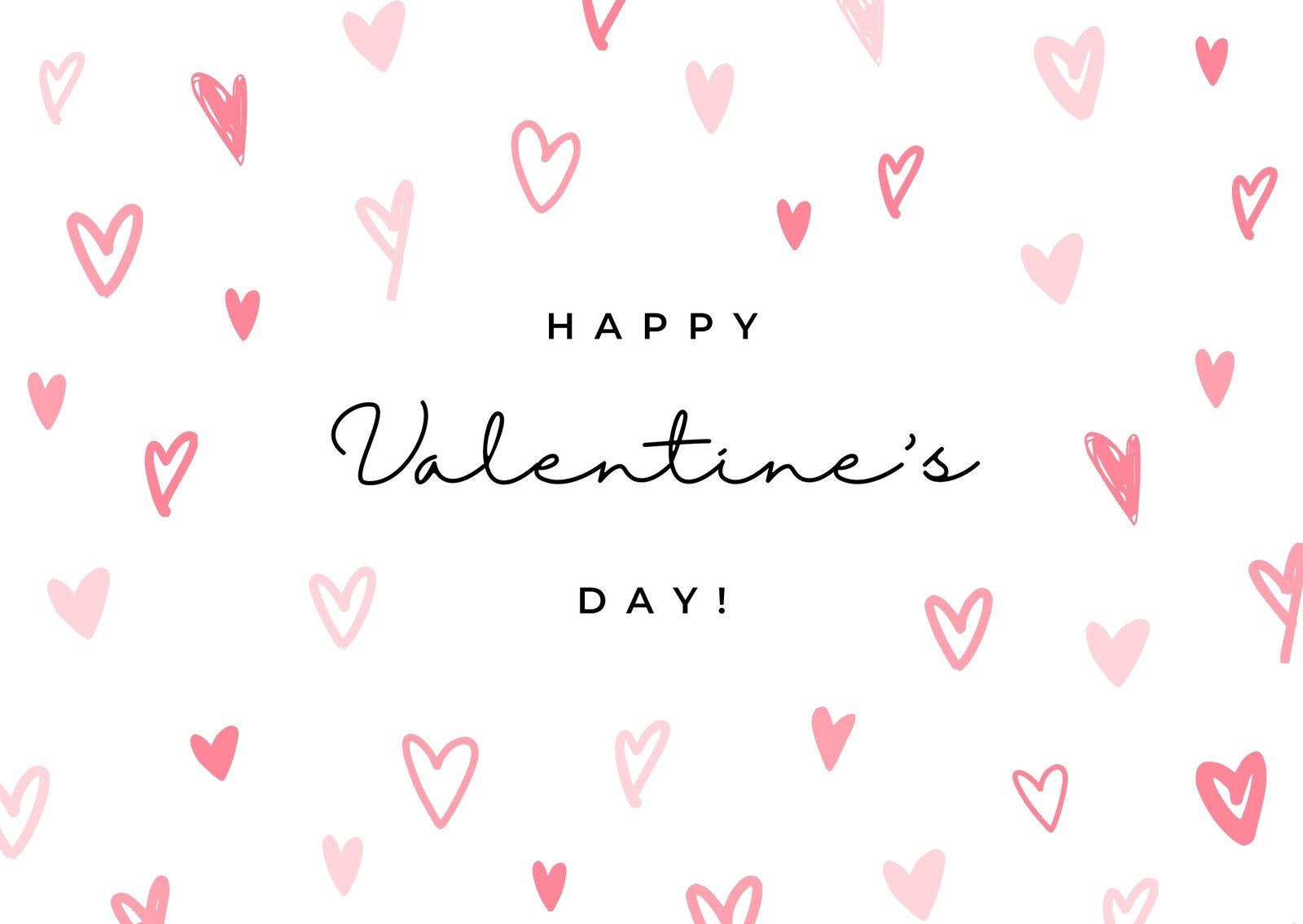 Free Custom Printable Valentine&amp;#039;S Day Card Templates | Canva inside Free Printable Happy Valentines Day Cards