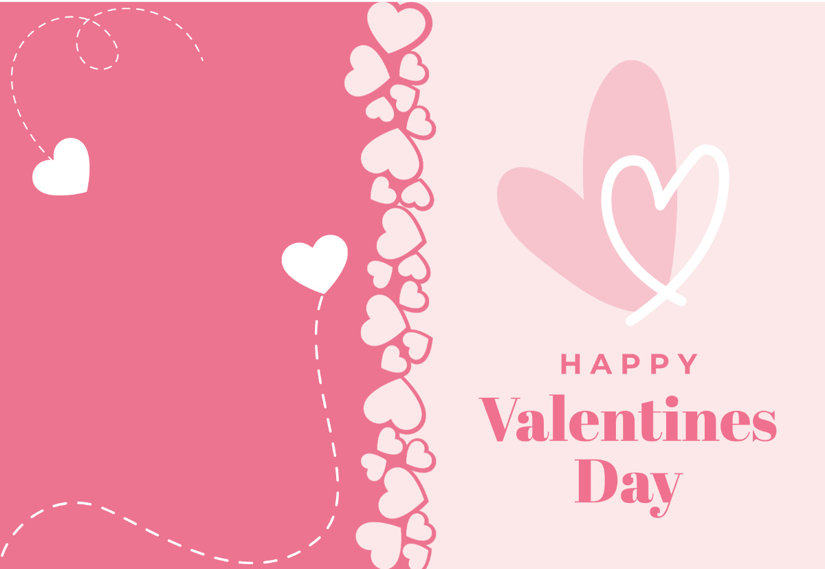 Free Foldable Valentines Card Template To Edit Online pertaining to Foldable Printable Valentine Cards