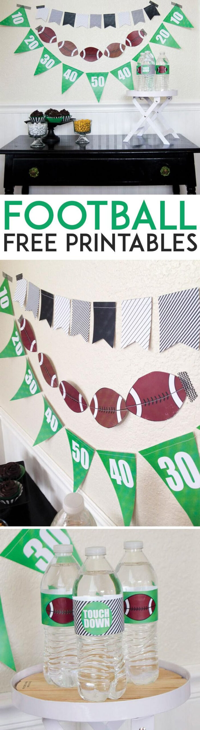 Free Football Printableslove The Day for Free Printable Super Bowl Party Decorations