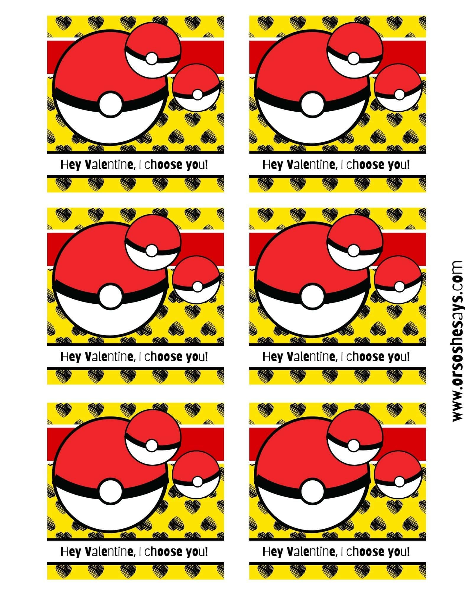 Free Pokemon Valentine Printable For Kids ~ Plus Treat Ideas! - Or within Free Printable Pokemon Valentine Cards