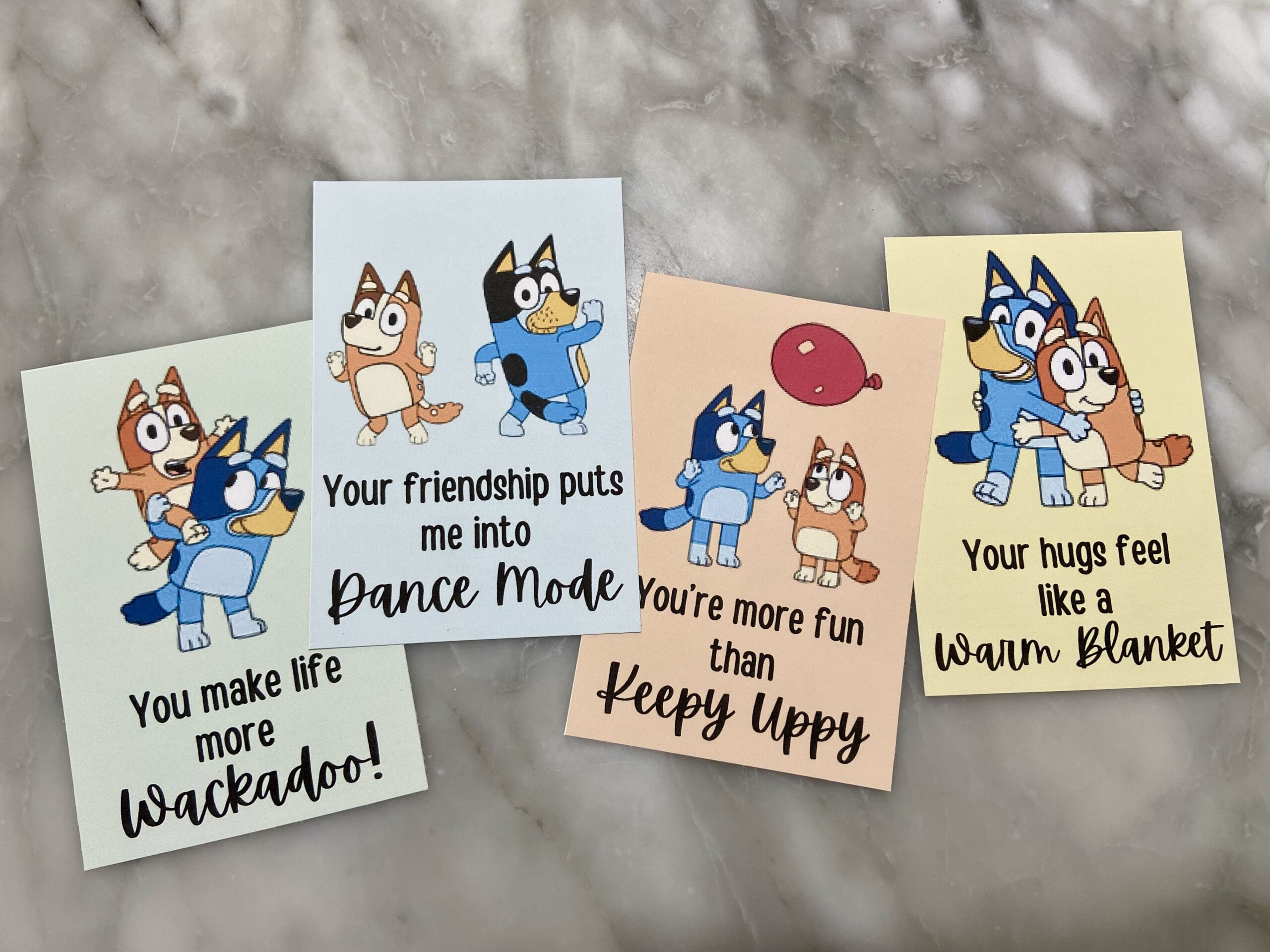 Free Printable Bluey Valentine'S Day Card: Share The Love, Bluey regarding Free Printable Bluey Valentines Cards
