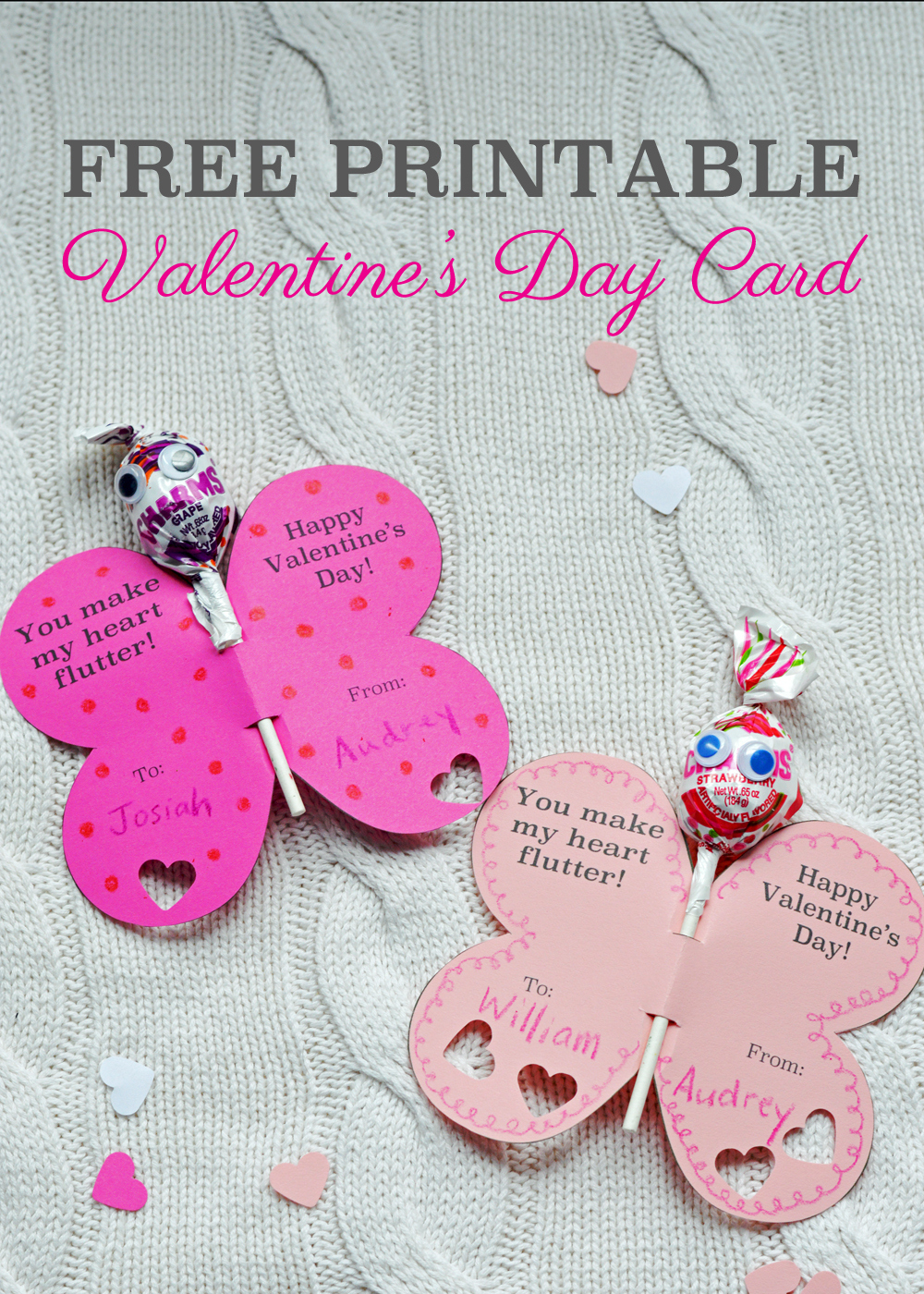 Free Printable Butterfly Valentine&amp;#039;S Day Card - Jocelyn Naquin pertaining to Free Printable Valentine Cards For Daughter