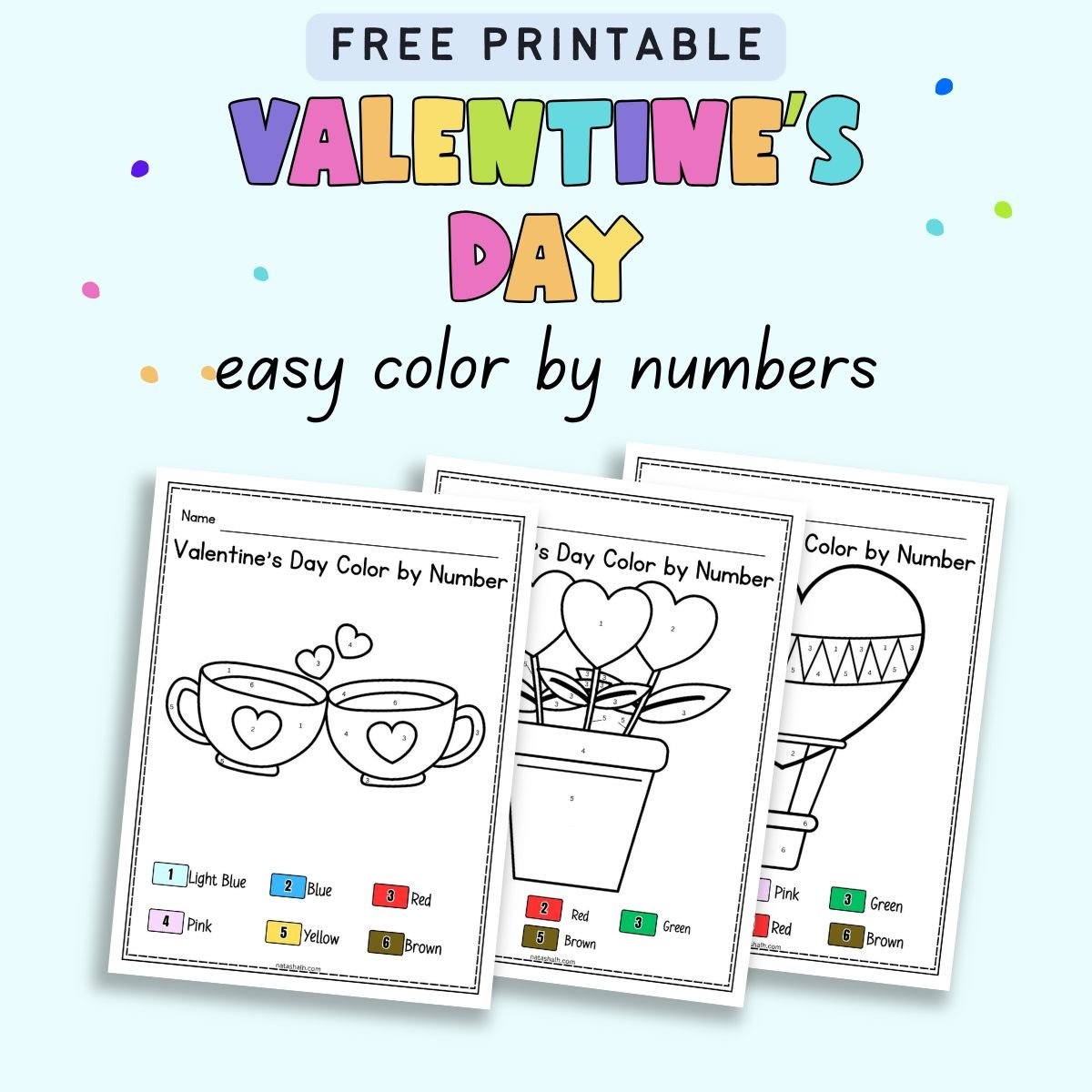 Free Printable Easy Valentine&amp;#039;S Day Colornumber Worksheets with regard to Free Printable Valentine&amp;amp;#039;s Day Color By Number