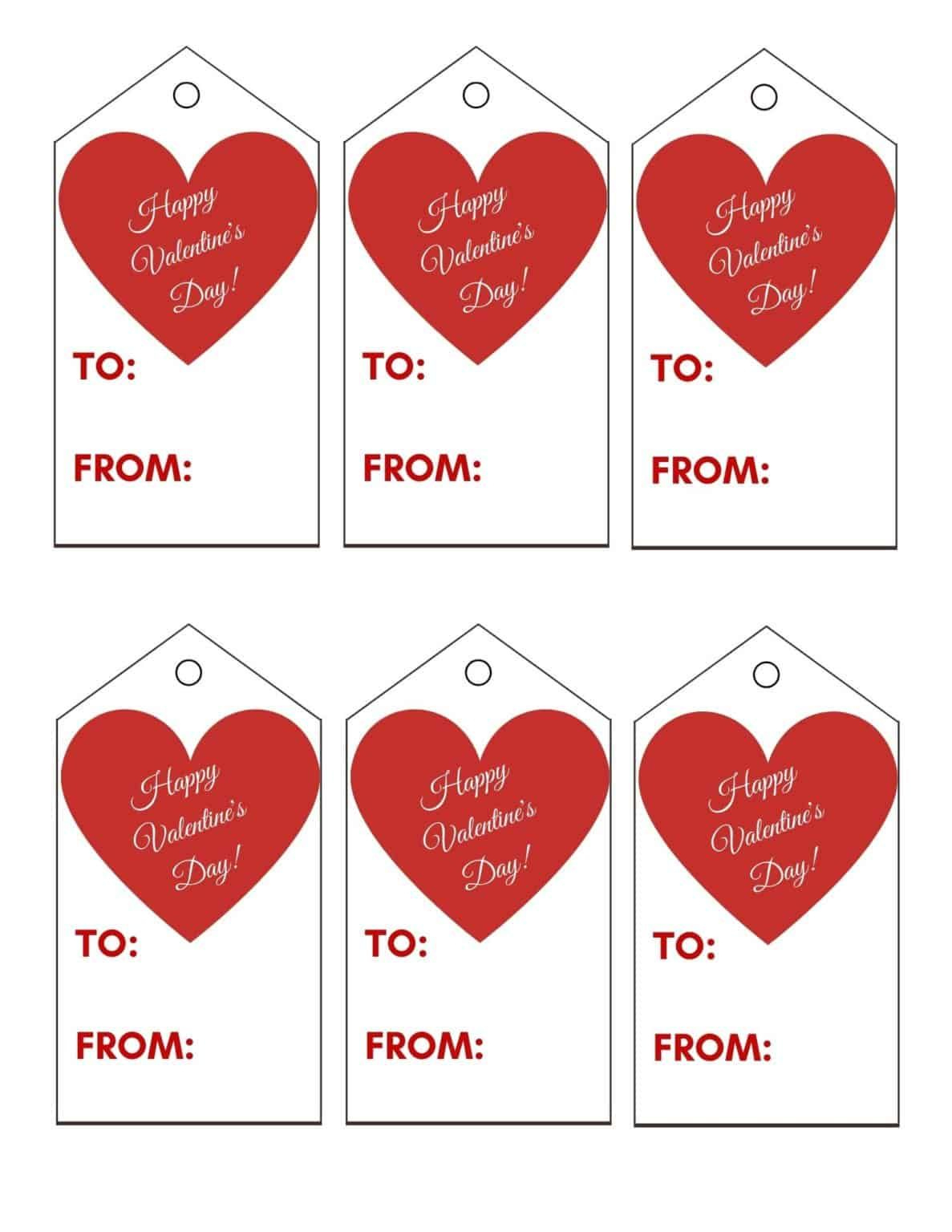 Free Printable Heart Tags Buy Happy Valentine&amp;#039;S Day Tags Printable in Printable Valentine Labels Free