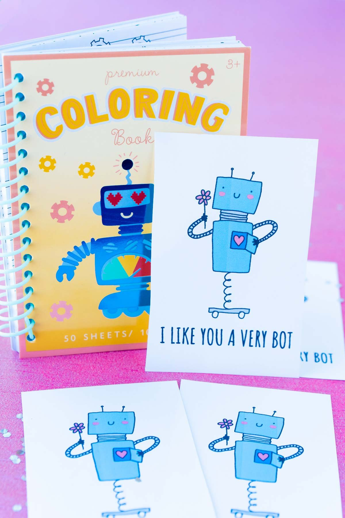 Free Printable Robot Valentine Cards - Play Party Plan with Free Printable Robot Valentines