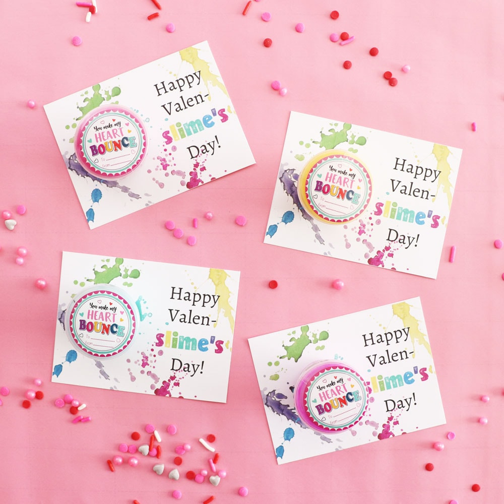 Free Printable Slime Valentine Card for Free Printable Slime Valentines