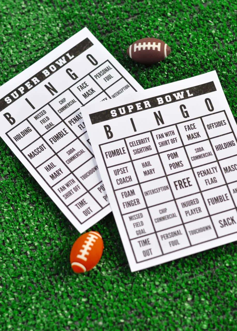 Free Printable Super Bowl Bingo - Make Life Lovely for Printable Super Bowl Decor