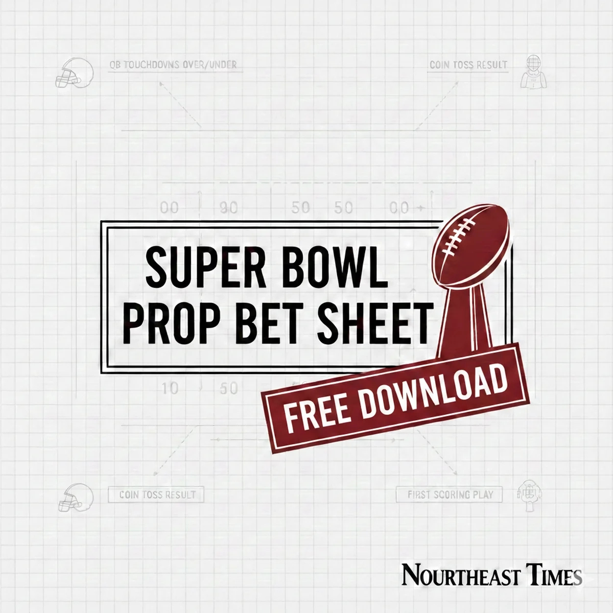 Free Printable Super Bowl Prop Sheet 2026 (Pdf Download regarding Super Bowl Predictions Game 2026 Printable