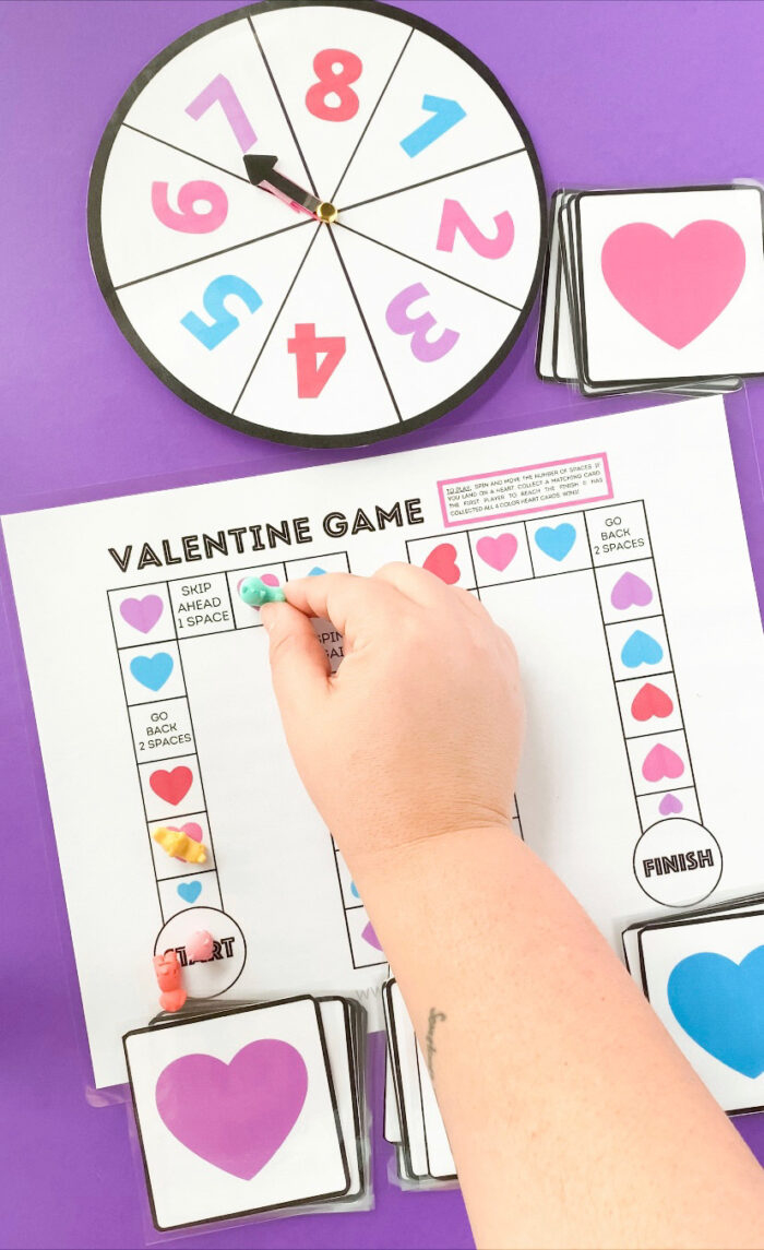 Free Printable Valentine Board Game - Just Print And Play! pertaining to Free Printable Valentine'S Day Games