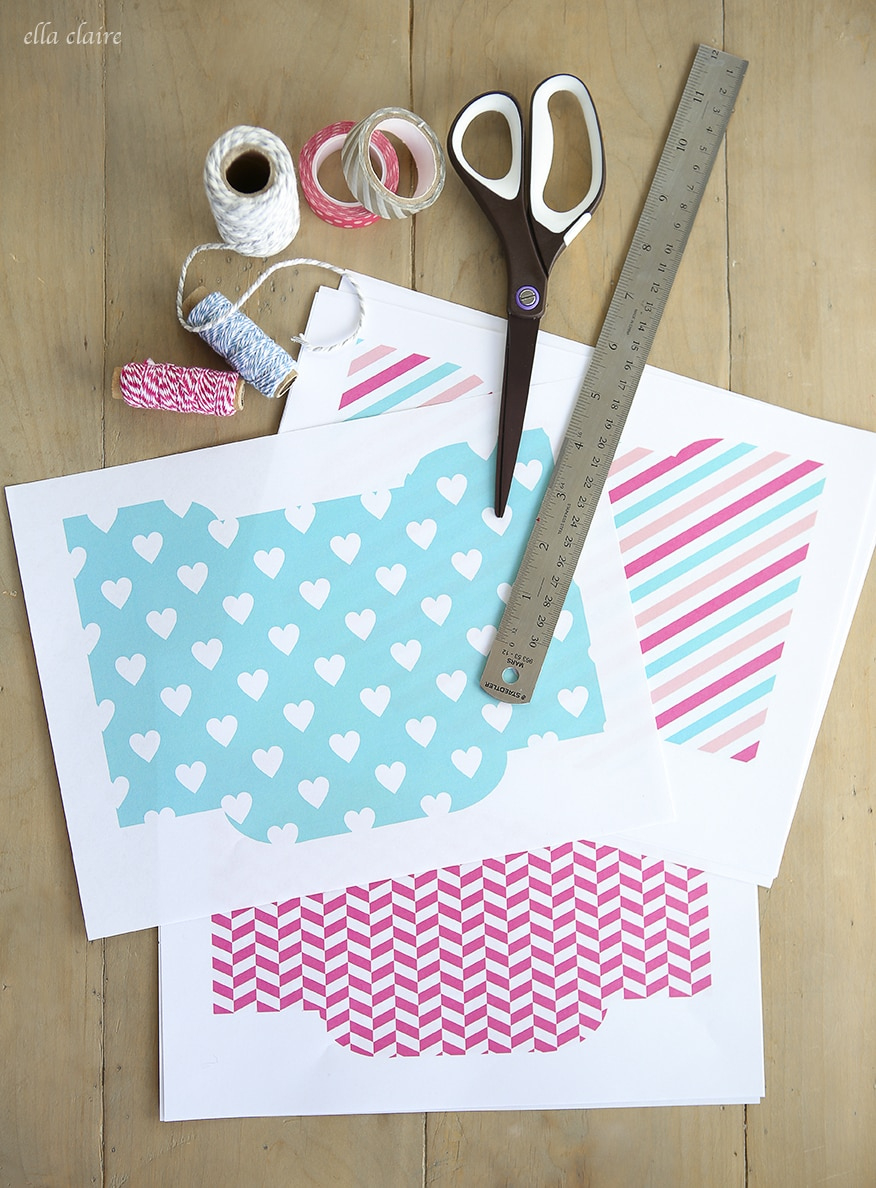 Free Printable Valentine Envelopes And Tags - Ella Claire & Co. with regard to Printable Valentine Envelope Template