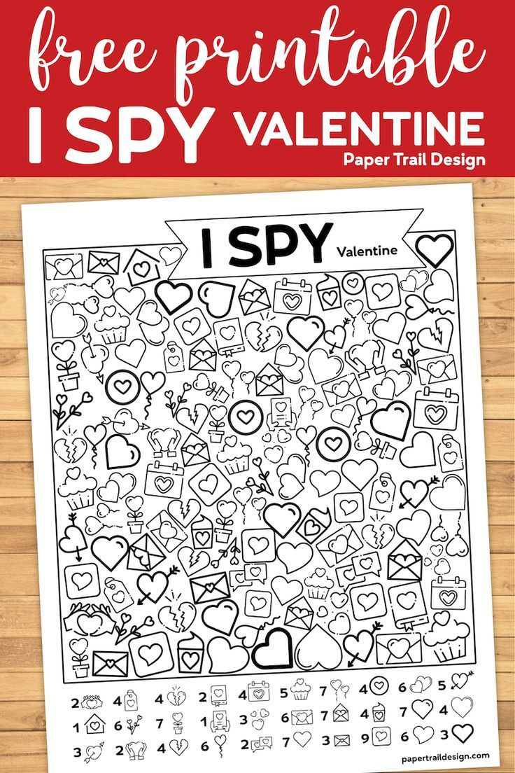 Free Printable Valentine I Spy Activity - Paper Trail Design within Valentines I Spy Free Printable