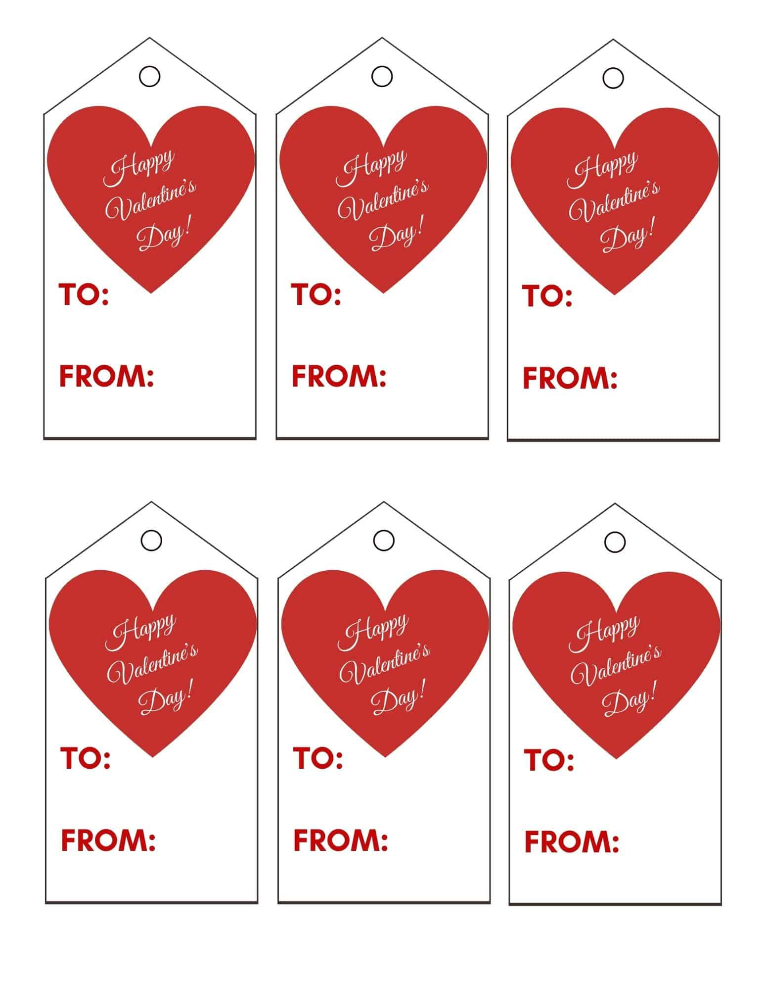 Free Printable Valentine Tags - Add A Little Adventure regarding Printable Valentine Name Tags