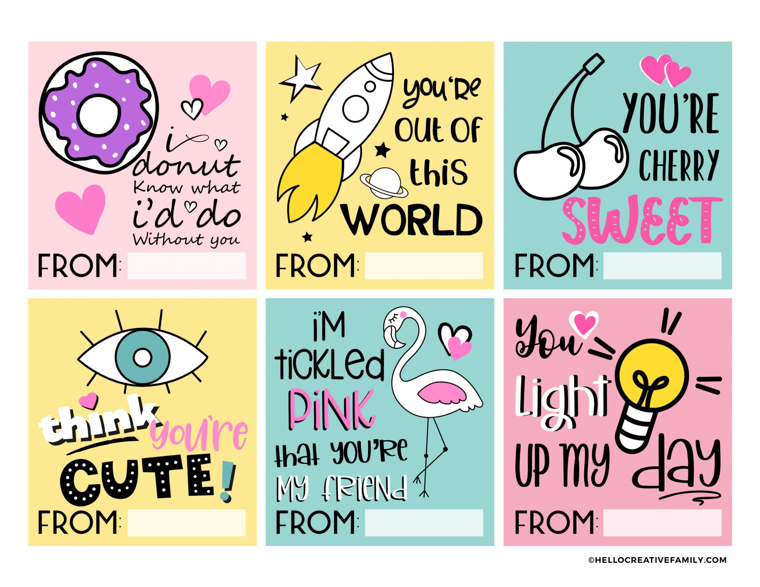 Free Printable Valentine&amp;#039;S Day Cards- Teen And Tween Approved throughout Cute Printable Valentines Cards