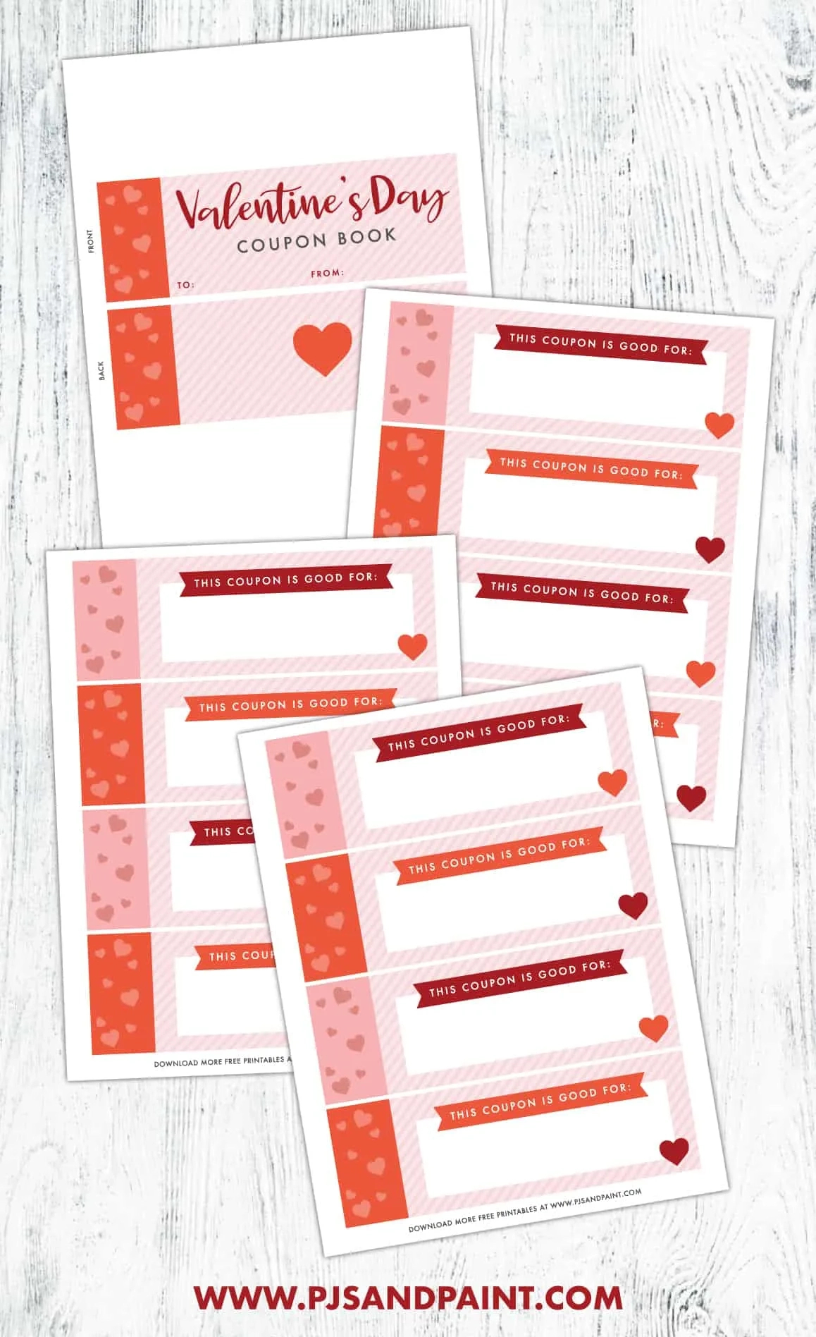 Free Printable Valentine'S Day Coupon Book - Last Minute Gift Idea inside Free Printable Valentine Coupons