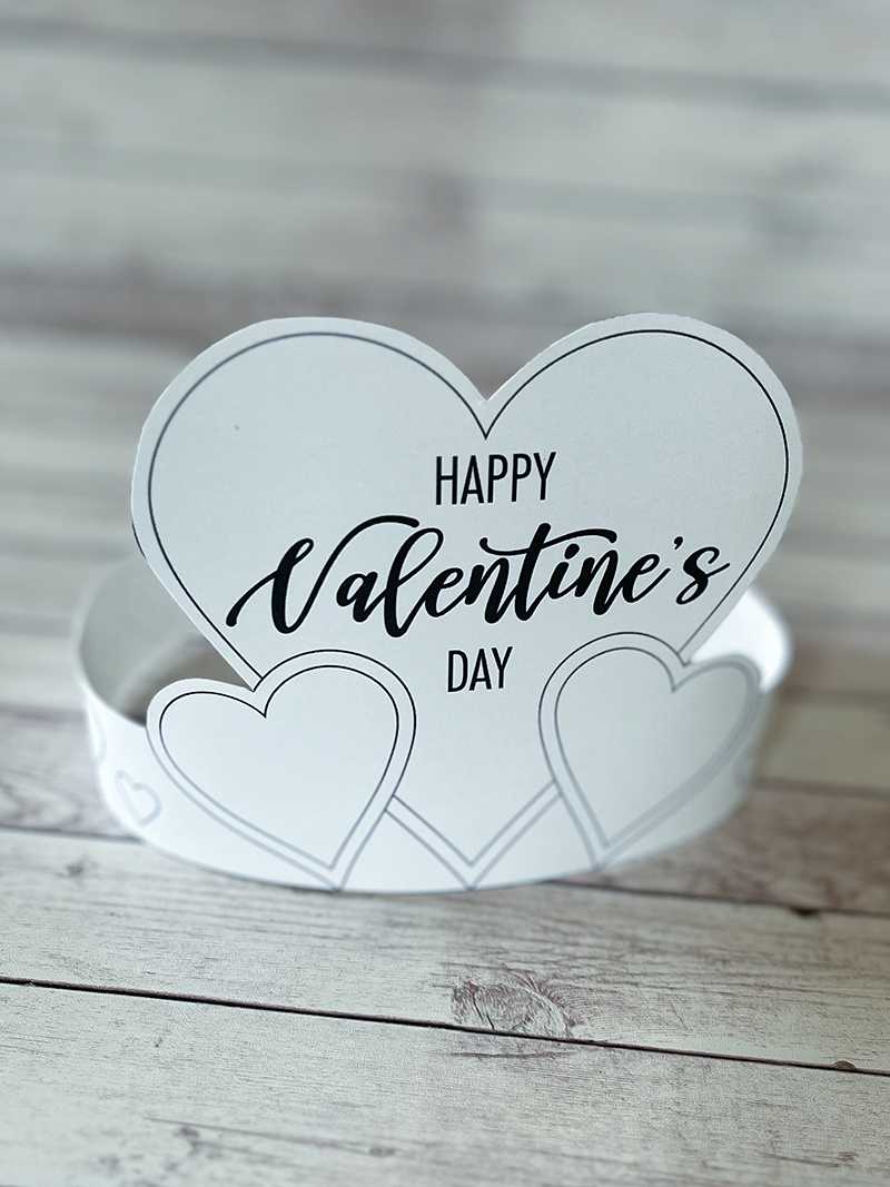 Free Printable Valentine'S Day Crown - Pjs And Paint in Valentines Day Headband Printable