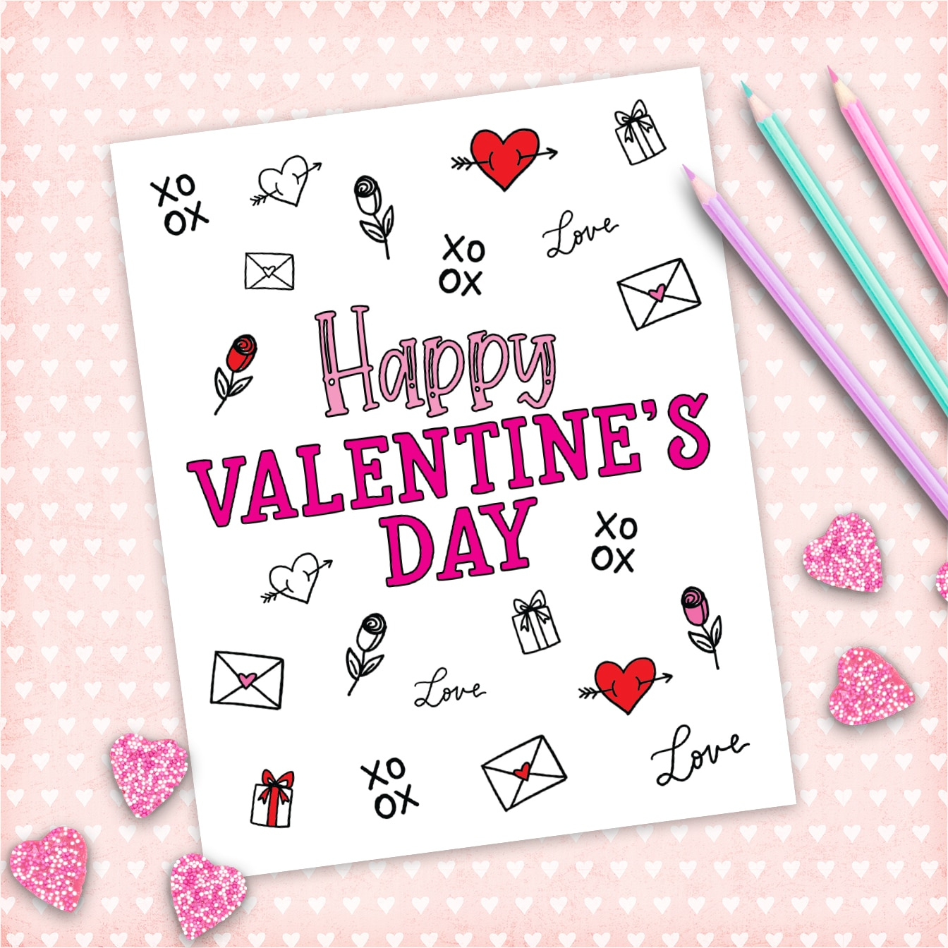Free Printable Valentine&amp;#039;S Day Pictures To Color Anyone Can intended for Printable Valentine Paper