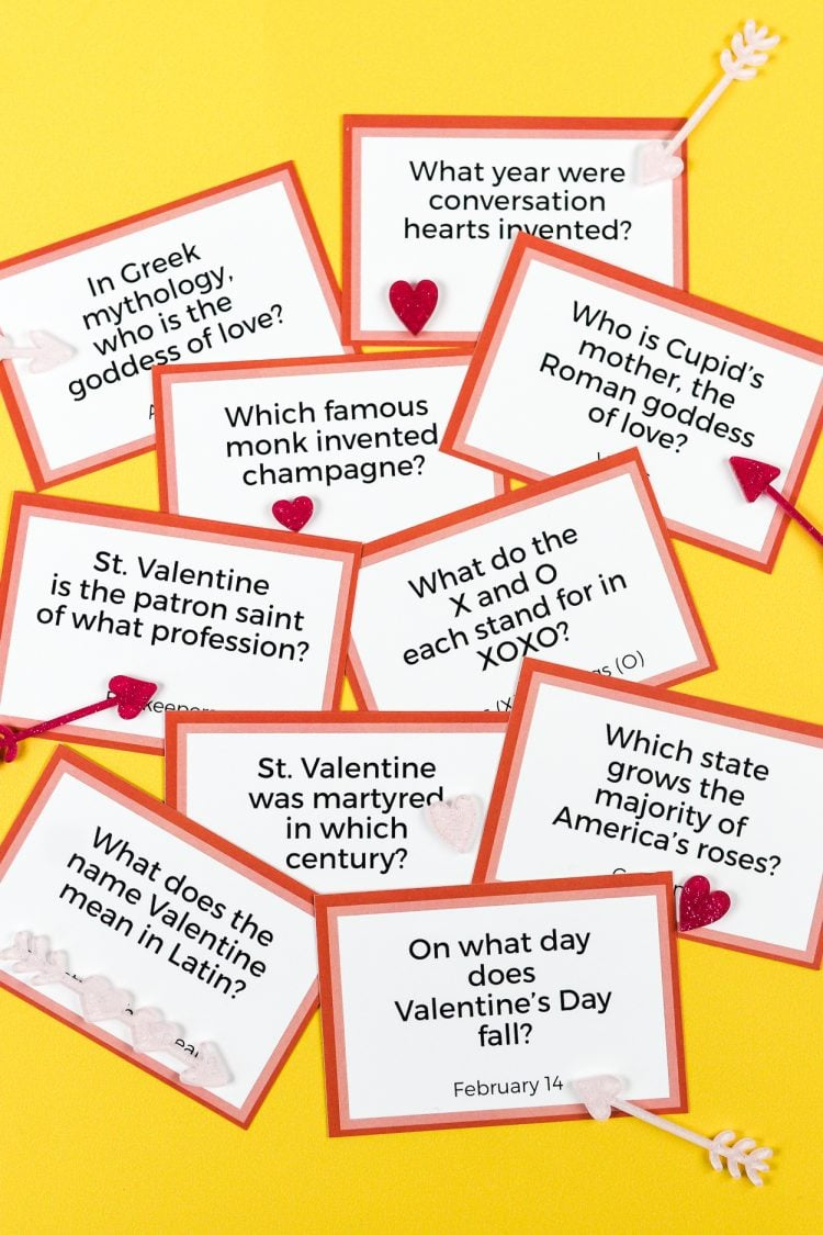 Free Printable Valentine&amp;#039;S Day Trivia Questions And Answers with Printable Valentine Trivia And Answers