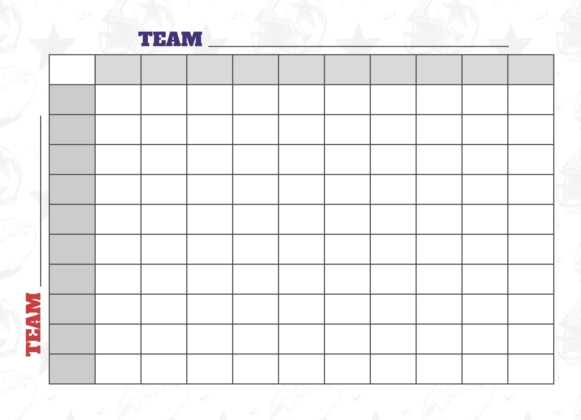 Free Super Bowl Squares Google Docs Templates - Gdoc.io for Printable Super Bowl Squares Online