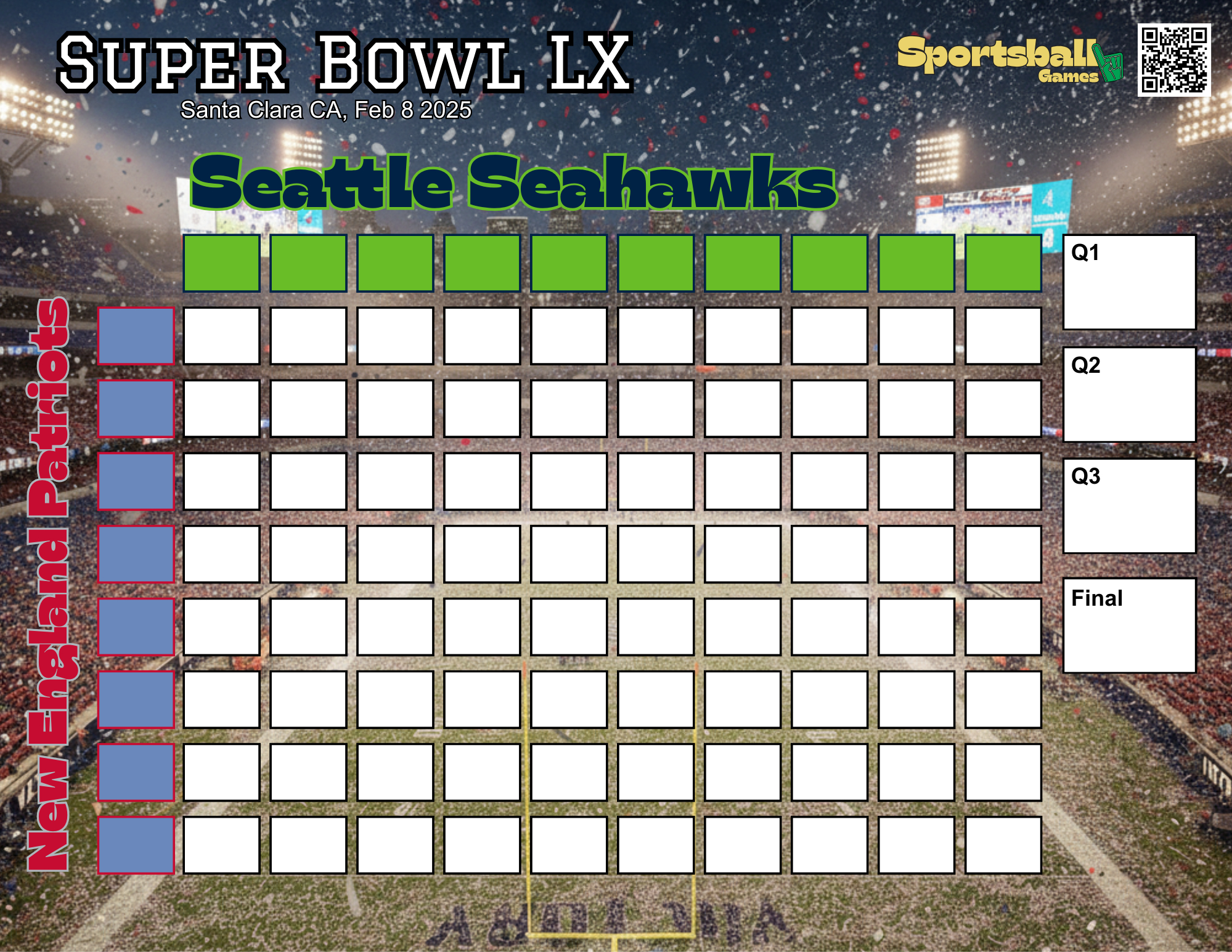Free Super Bowl Squares Template 2026 | Pdf &amp;amp; Png Download inside Printable Super Bowl Squares 2026