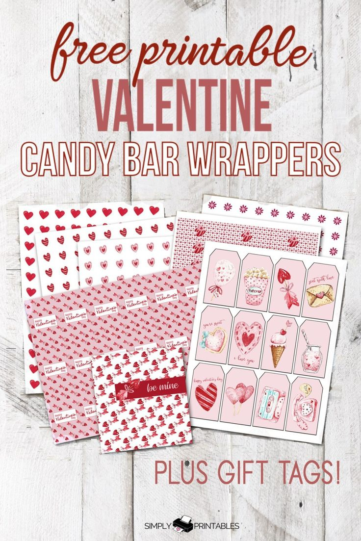 Free Valentine Candy Bar Wrappers And More . - Simply Love regarding Free Printable Valentine Candy Bar Wrappers