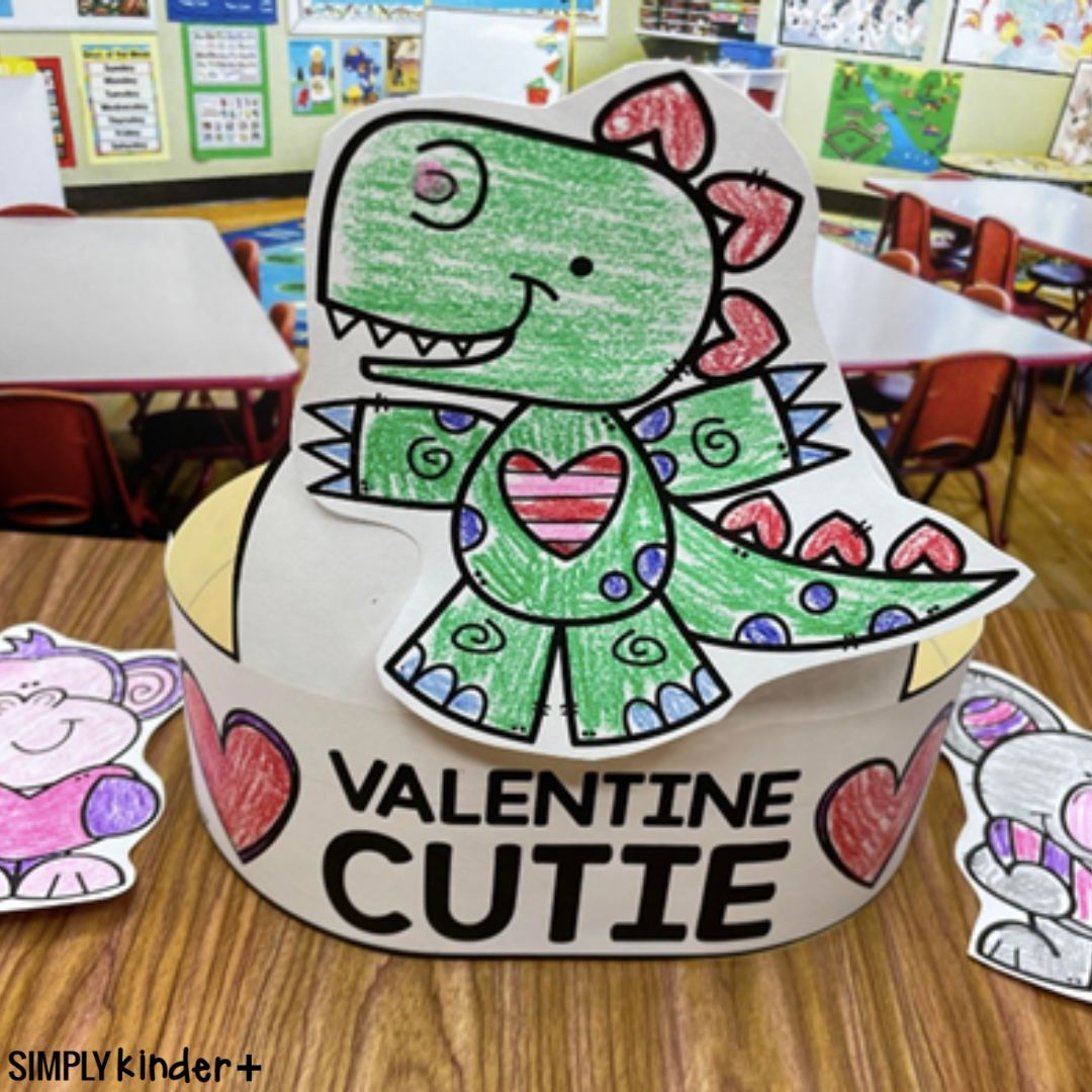 Free Valentine&amp;#039;S Day Craft Hats - Simply Kinder + Printable Membership within Printable Valentine Hat