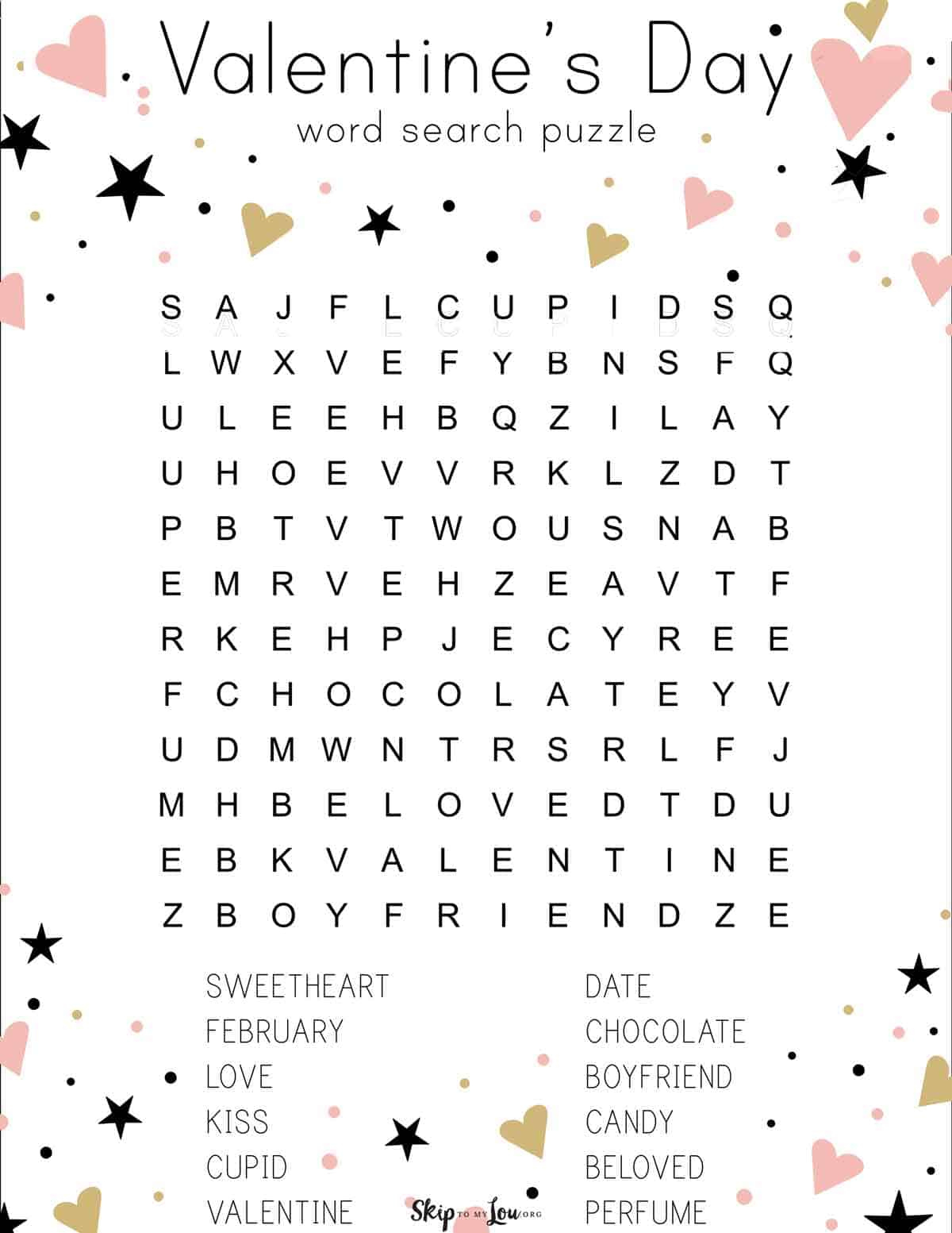 Free Valentine'S Day Word Search Printables | Skip To My Lou with regard to Printable Valentine Word Search Puzzles