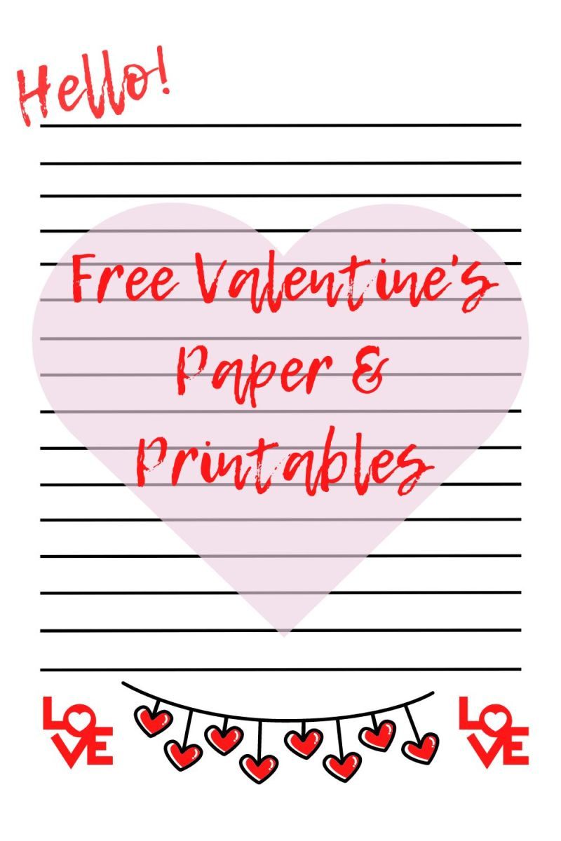 Free Valentine&amp;#039;S Printables - The Reading Residence in Printable Valentine Paper