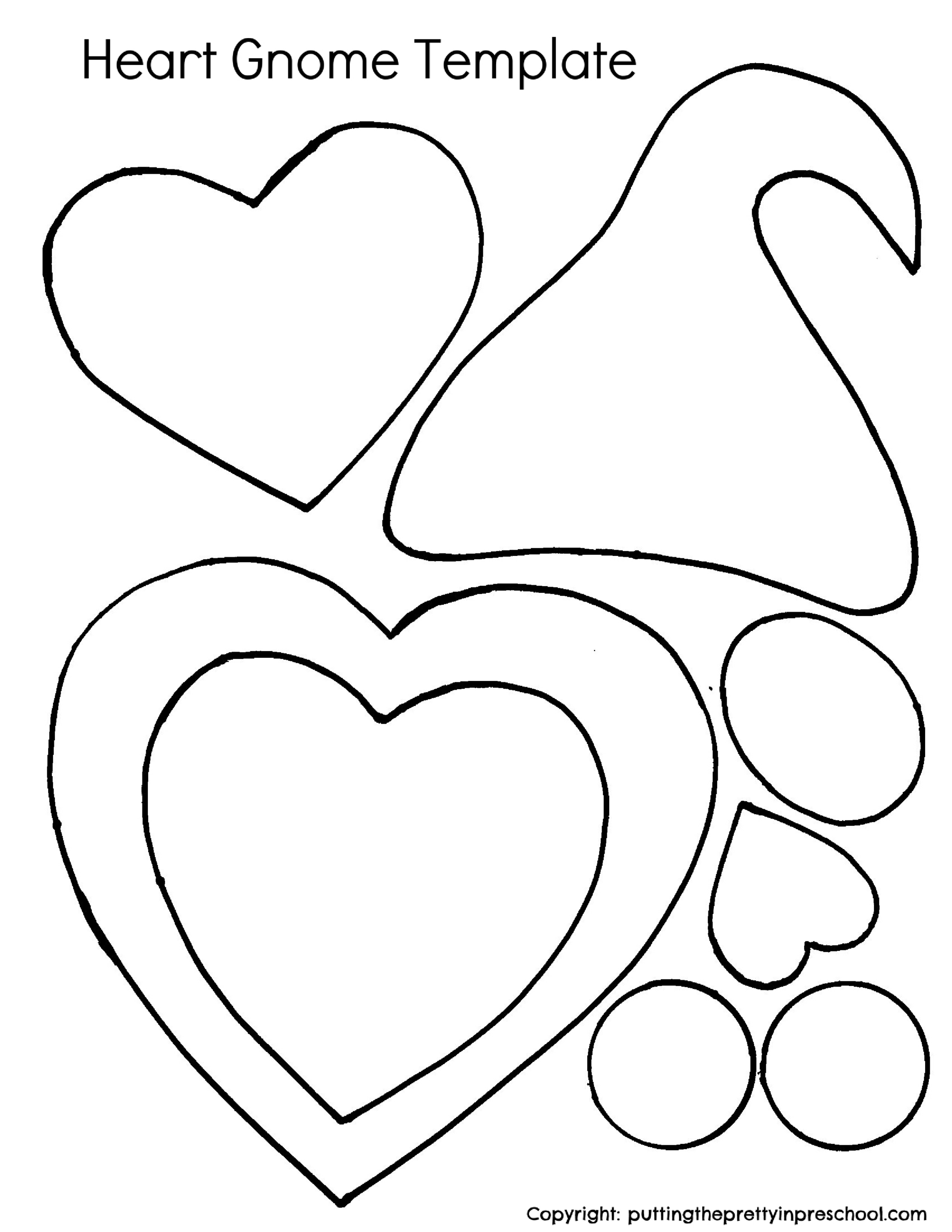 Heart Doily Gnome Valentines intended for Printable Valentine Gnome Templates