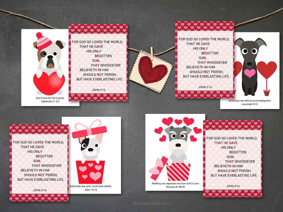 John 3:16 Valentines- Printable Christian Valentine Cards For Kids throughout Free Printable Christian Valentine Cards For Adults