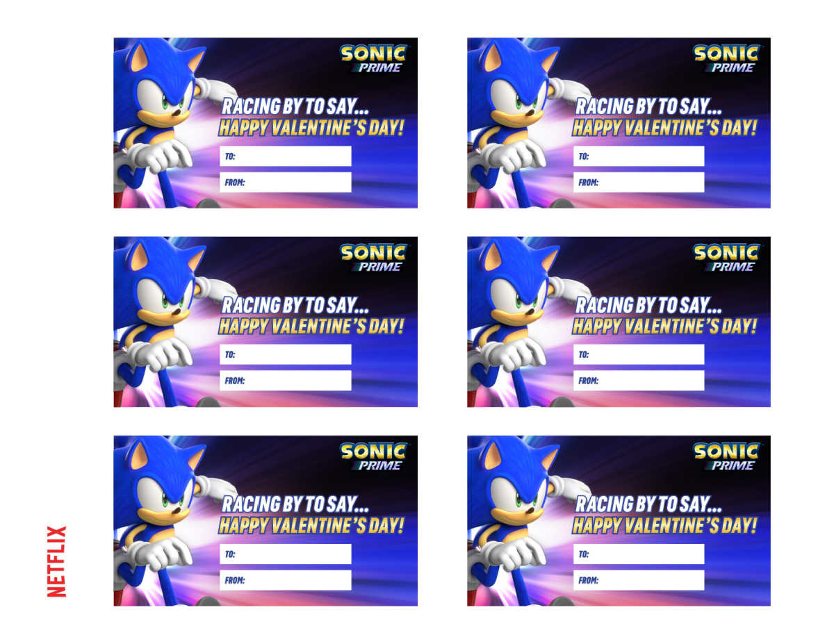 Level Up With Free Printable Sonic Valentines - Mama Likes This pertaining to Free Printable Sonic Valentines Cards