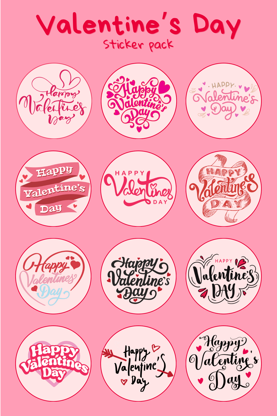 Love Decals Free Printable Valentine'S Day Stickers Valentines Day within Free Printable Valentine Day Stickers Printable
