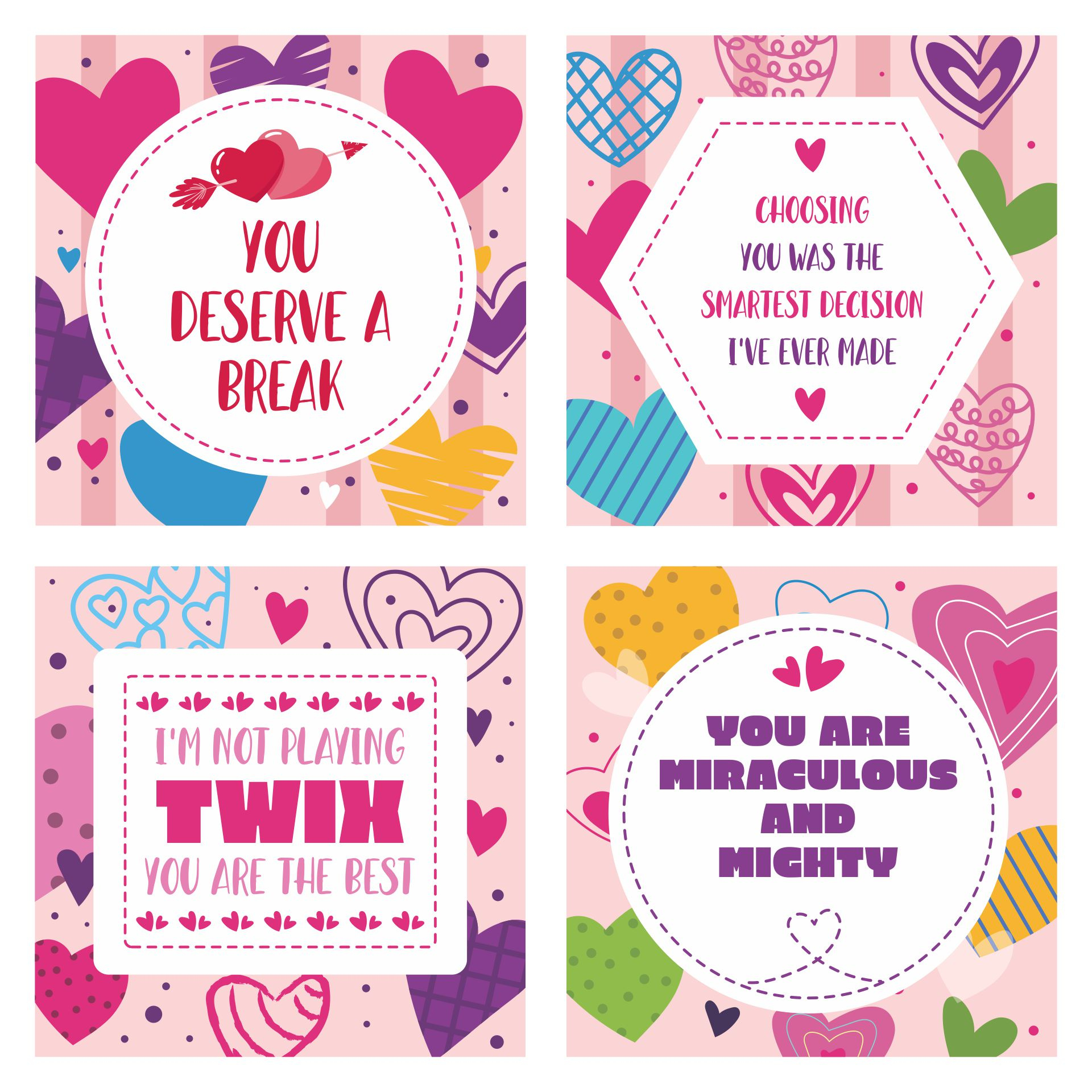 Love Decorations Free Printable Valentines Day Sayings - Free with regard to Printable Valentine Sayings