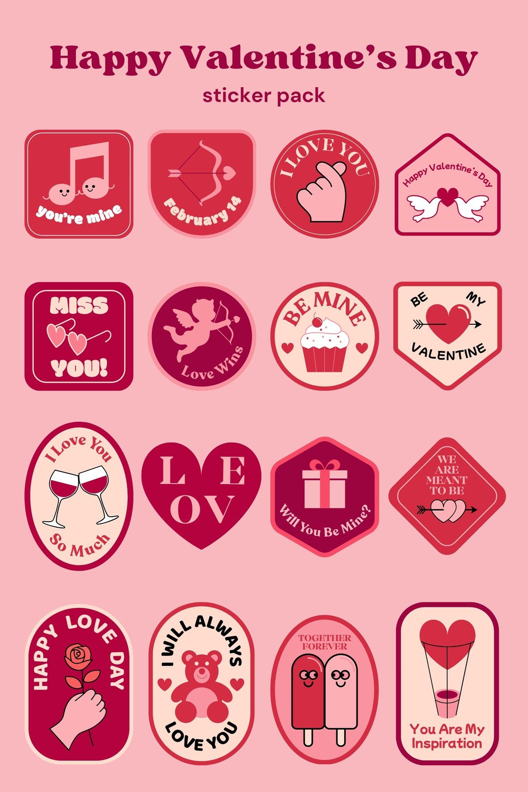 Nail Sticker Valentinstag Xoxo Valentine Stickers (Die Cut Love within Free Printable Valentine&amp;amp;#039;s Day Stickers