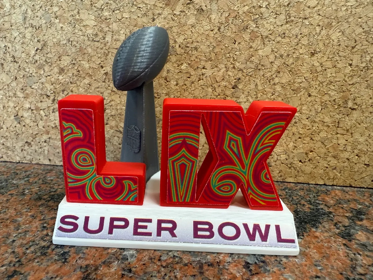 Nfl Superbowl 59 3D Logojupera | Download Free Stl Model regarding Printable Super Bowl 59 Logo