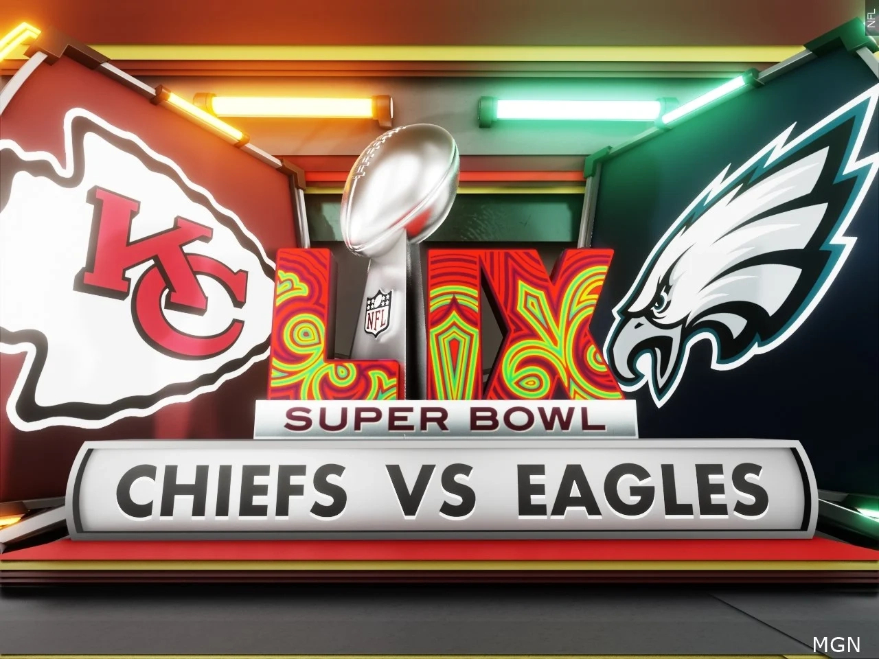 Philadelphia Eagles Super Bowl Nfl Banners Chiefs Vs Eagles Super throughout Printable Super Bowl 59 Logo