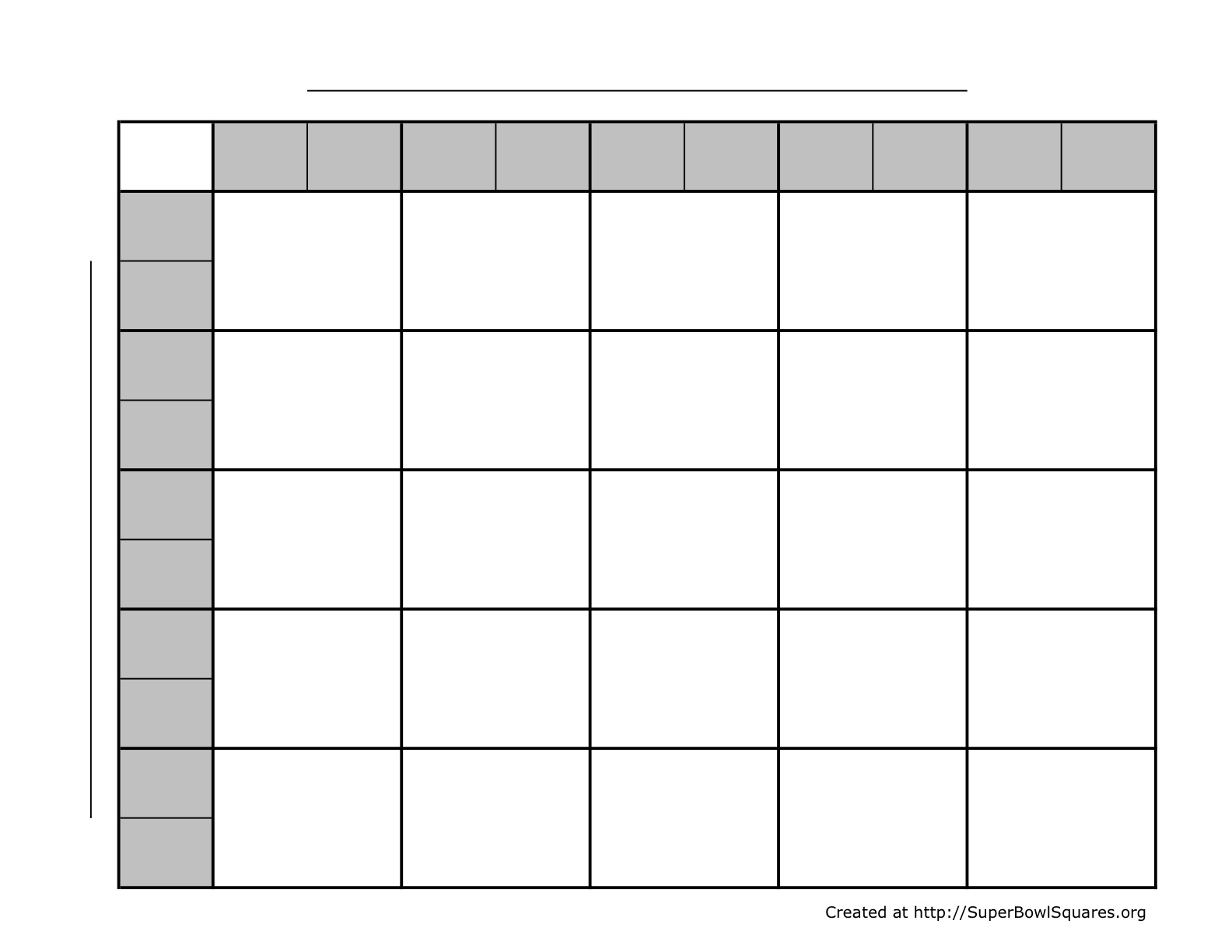 Printable Super Bowl Squares Grids – Ready To Use pertaining to Free Printable Super Bowl 25 Squares Template